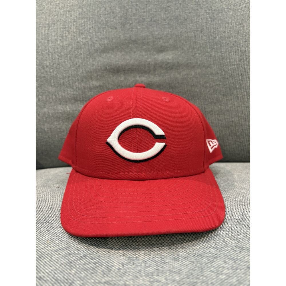 Cincinnati Reds New Era 59Fifty Fitted Baseball Cap 7 1/2 Red w/ C Logo VGC MLB